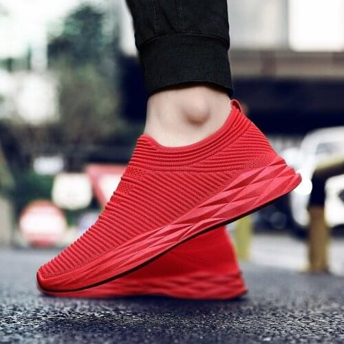 Weweya Slip On Mens Loafers Sock Shoes 2018 Breathable Casual Shoes Men Summer Mesh Sneakers Brand Mans Footwear Stretch