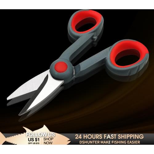 1Pcs Fishing Quick Knot Tool kit Scissor For Fishing Line Cutter Clipper Nipper Hook Sharpener Fly Tying Tool Tackle Gear