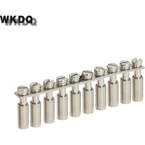 10Pcs FBI10-5 FBI2-5 FBI3-5 FBI4-5 DIN Rail Terminal Block Fixed Bridge For UK3N UK Type Connector FBI 2/3/4/10-5 Wiring Jumpers