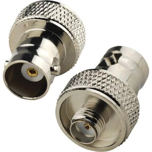10PCS RF Coaxial Adapter SMA Female to BNC Female RF Connectors For Two Way Radio