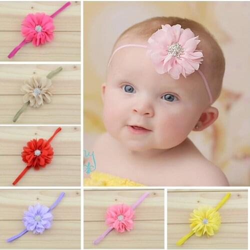 20 pcs/lot , Chiffon Flower Headband - Hair Accessory - Fabric Flower Headband