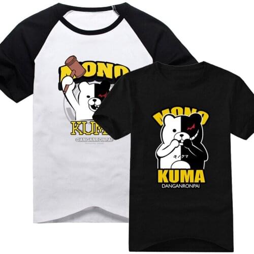 2017 summer anime t shirt Danganronpa: Trigger Happy Havoc monokuma Man t shirts cute kawii girls Top short sleeve ac305