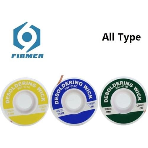 5pcs 9DP-031A/B/C Three types Multi-function suction wire with tin removal with desoldering wick suction tool tin suction wick