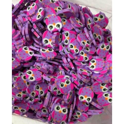 David accessories 100pc/pack Soft Pottery DIY Fluffy Material Fruit slices Filler Polymer Clay Toy Supperly,100Yc11089