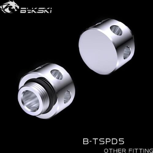 Bykski water cooling Flow buffer diverter G1/4'' X 3 Splitter Defoamer For Water Cooling Reservoir Built-in Spoiler B-TSPD5