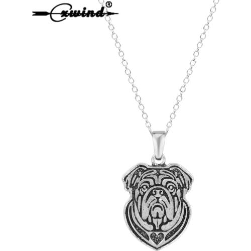 Cxwind Dog Charm Pendant Necklace Golden Retriever Greyhound German Shepherd Dog Necklaces Memorial Gift Jewelry Accessories