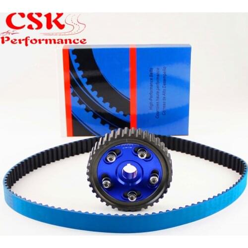 Racing Timing Belt + Adjustable Cam Gear Kit Fits For Civic D16 D16Z D16Y 92-00 Blue/Red/Purple