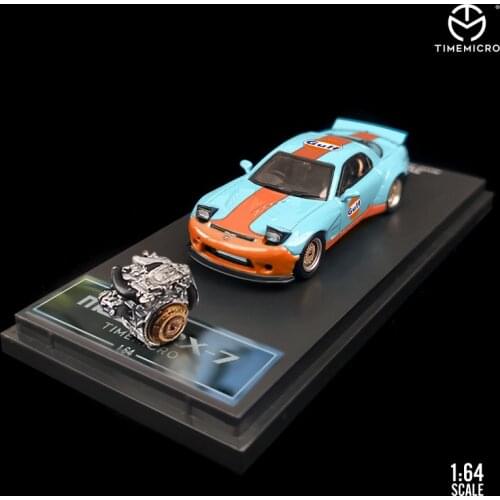 TimeMicro 1:64 Mazda RX7 RX-7 Roadster Simulation Model Car