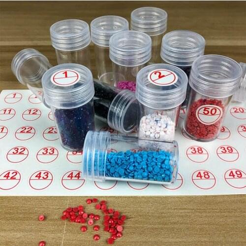 30/60/100/120/180 Bottles Diamond Painting Accessories Container Bottles Diamond Painting Tools Crystal Bead Storage jar