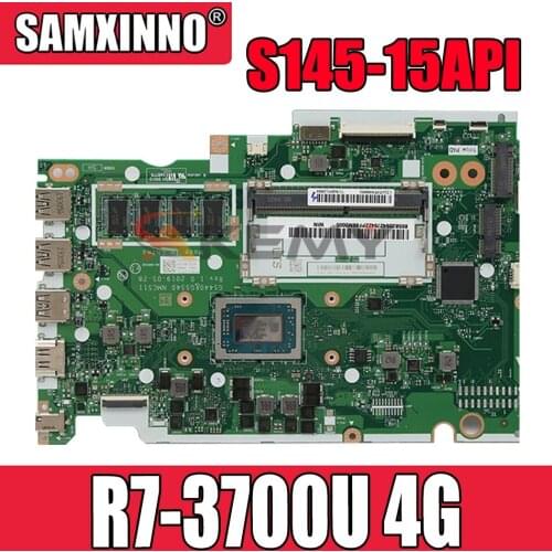 NM-C511 For Lenovo IdeaPad S145-15API portable motherboard NM-C511 with CPU R7 3700U and 4G DDR4 100% test work Mainboard