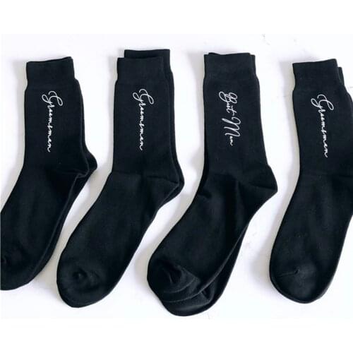 Personalised text Groomsman socks, Best Man socks, Custom grooms socks - Wedding Gift, Usher Father of the Groom Socks Gift