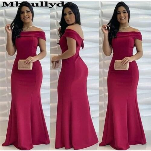 Mbcullyd Strapless Fuschia Prom Dresses 2020 Mermaid Long Sexy Backless Formal Evening Dress For Women vestido de formatura