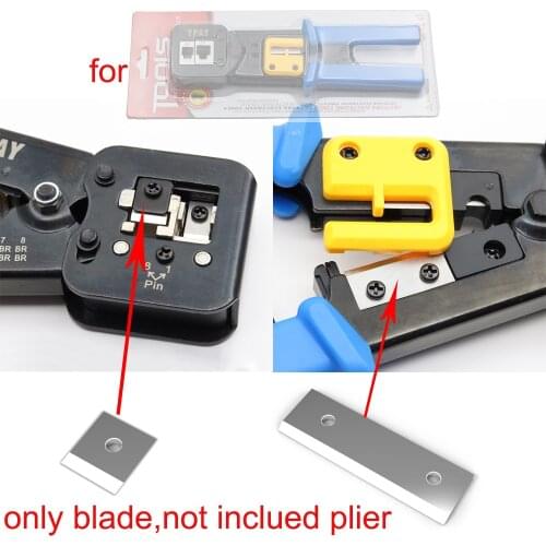 Rj45 pliers blade tools parts for ez RJ rg45 crimper Crimping Cable Stripper knife pressing line clamp RJ12 tongs spare 5pcs