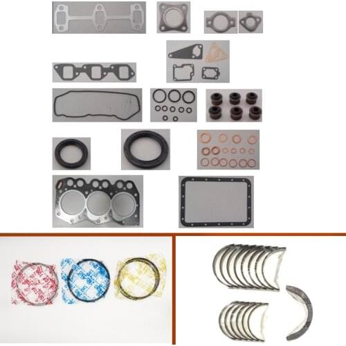 Full gasket set kit crankshaft connecting rod bearing piston ring for Yanmar engine : 3D66 3D66E 3TN66 3TNA66 3TNV66 3TNE66