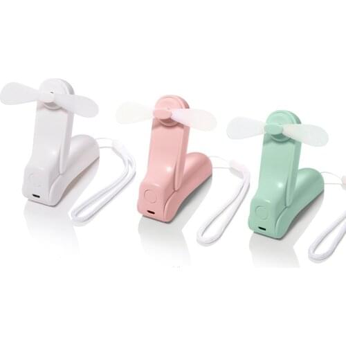 Mini Fan Portable Handheld Fan Silent Foldable USB Rechargeable Power Bank and Flashlight Function Oudoor traveling