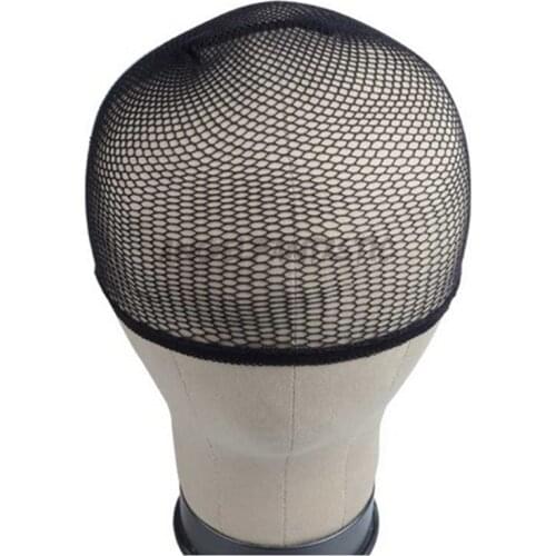 1PC Hairnets Mesh Weaving Black Hair Net For Wig Caps Weaving Hairnets Open at One Ends Black Hair Accessories