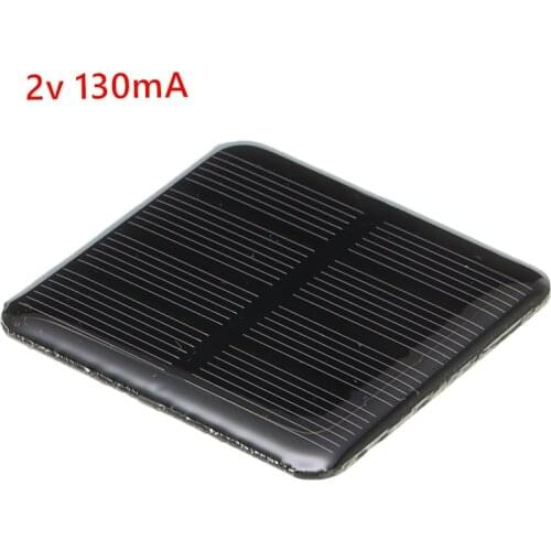 Solar Panel Power 5V 40mA /2V 130mA DIY Mini Polycrystalline Silicon Solar Cell Module Solar Panel Epoxy Board 56/50MM for Phone