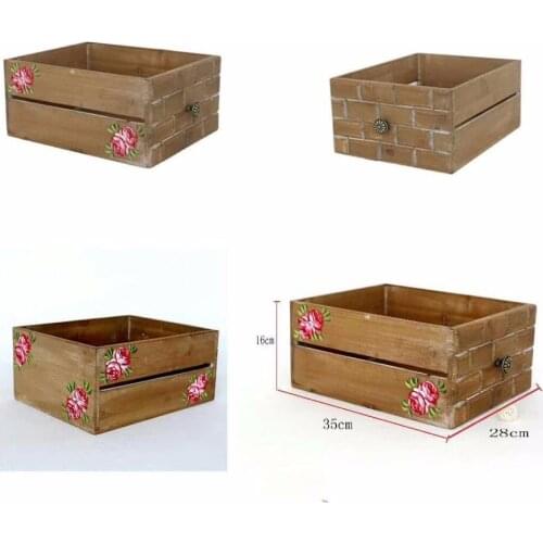 CRATE BLOSSOM LATTE photo prop vintage style wood box Newborn photography props basket