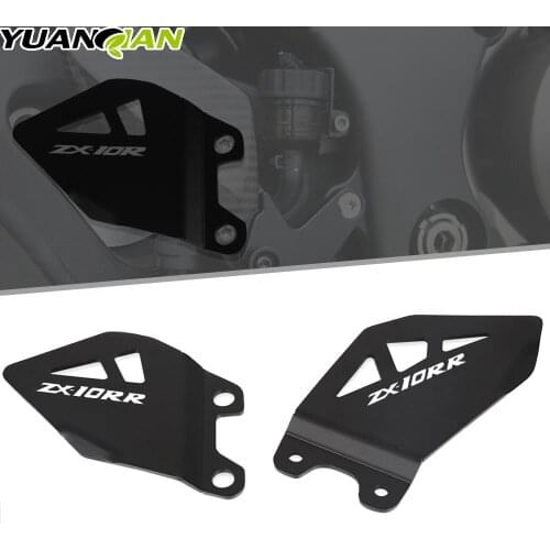 Foot Peg Heel Plates Guard Protector Pedal Footrest Protection Cover For KAWASAKI ZX-10RR ZX10RR ZX10 R R 2017-2020 ZX-10R NINJA