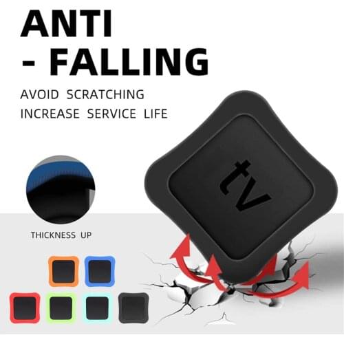 Protective Case For Apple TV 4K 2021 Anti-Slip Shock Proof Silicone Protective Shell In Stock