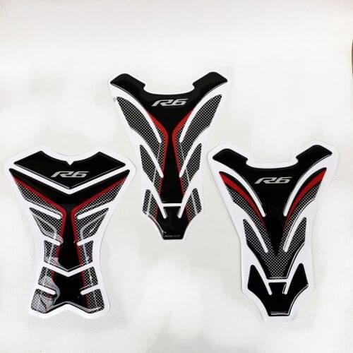 3D motorcycle case for Yamaha R6 YZF-R6 1998-2018 fuel tank sticker fish bone paste fuel tank pad protection sticker flower