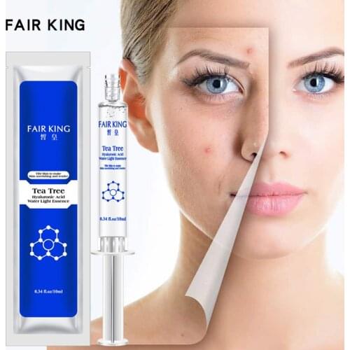 5PCS Tea Tree Hyaluronic Acid Hydrating Essence Moisturizing Anti-aging Whitening Essence Anti-acne Collagen Moisturizing Cream