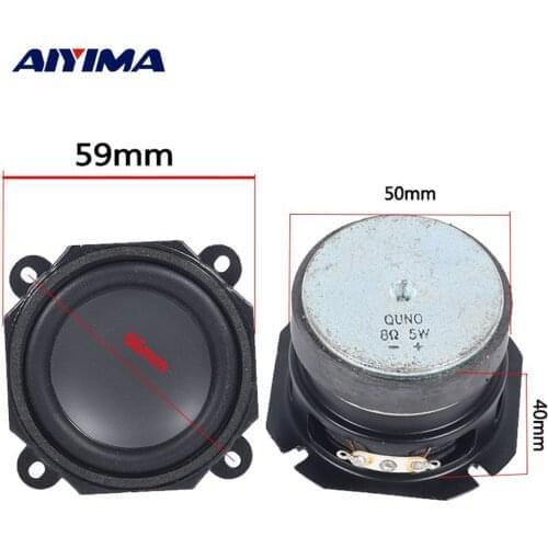 AIYIMA 2Pcs 2 Inch Portable Audio Sound Speaker 4 Ohm 10W Loudspeaker Home Audio DIY Mini Full Range Bluetooth Speaker