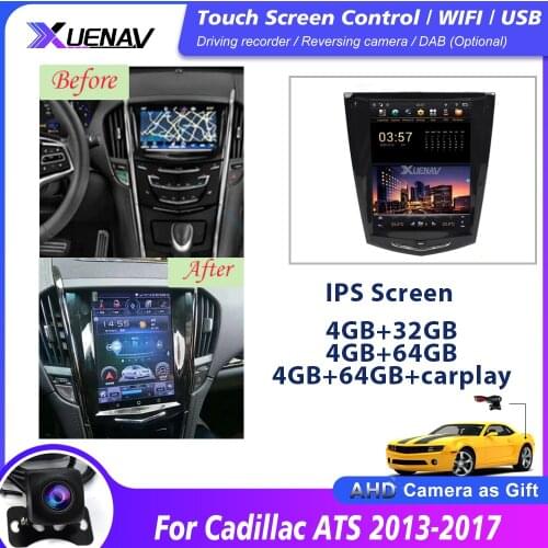 Car radio Multimedia Player GPS Navigation For Cadillac ATS 2013 2014 2015 2016 2017 Android system Car Auto Radio DVD Player