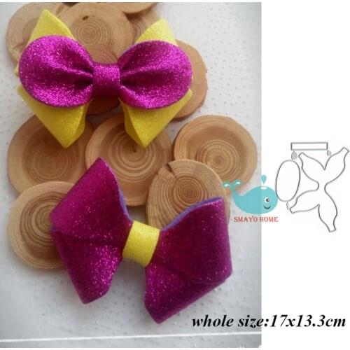 Big dies Bow cutting Craft Metal Cutting Dies cut die Cute Scrapbooking DIY Paper Card Craft Embossing Die Cuts 2019