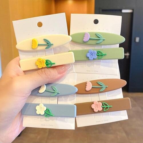 CYGJFC Woman 2pcs Elegant Floral Hairpins Sets Simple Hair Cllips Women Fashion Hair Accessories Barrettes Ornamets Hairgrip
