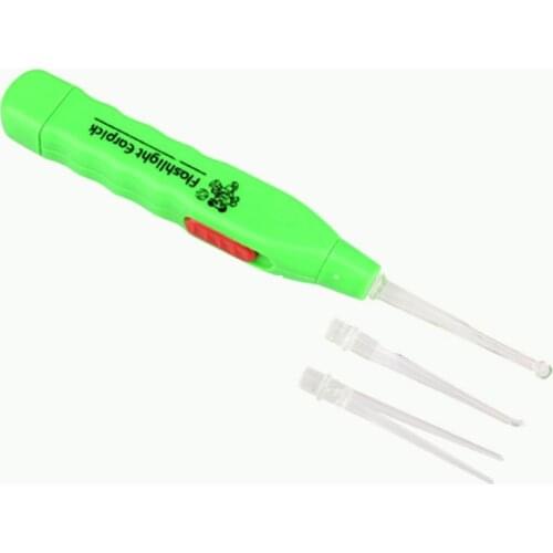 Flashing Light LED Ear Wax Remover Curette Cleaner Earpick Tool TK-ing