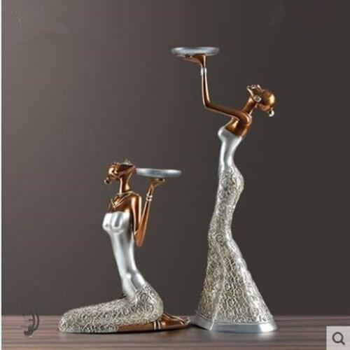 European style retro beauty candlesticks, home decoration crafts, creative artworks, wedding gifts, romantic table decorations