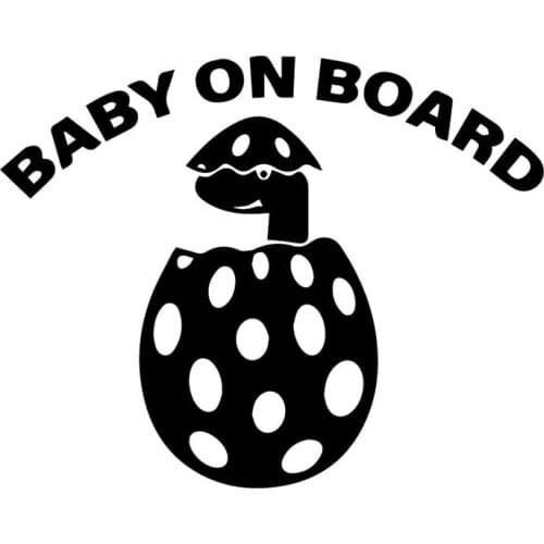 16.2X12.9CM Creative Cartoon Window Bumper Decoration Decals BABY ON BOARD Warning Car Sticker