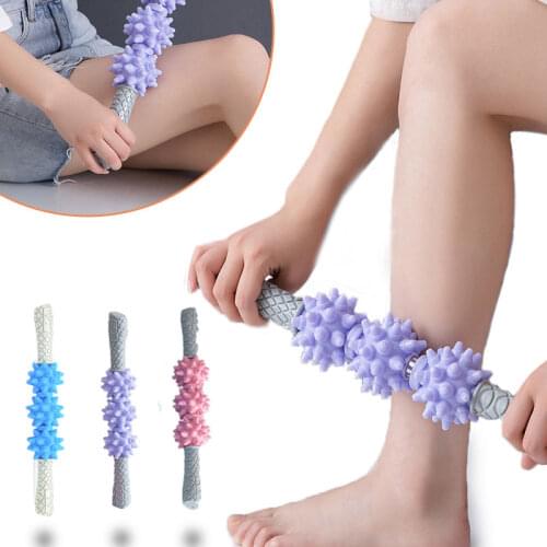 Yoga Column Round Massage Roller Stick Yoga Column Leg Muscle Relaxation Roller Pilates Fitness Exercise Auxiliary Equipment