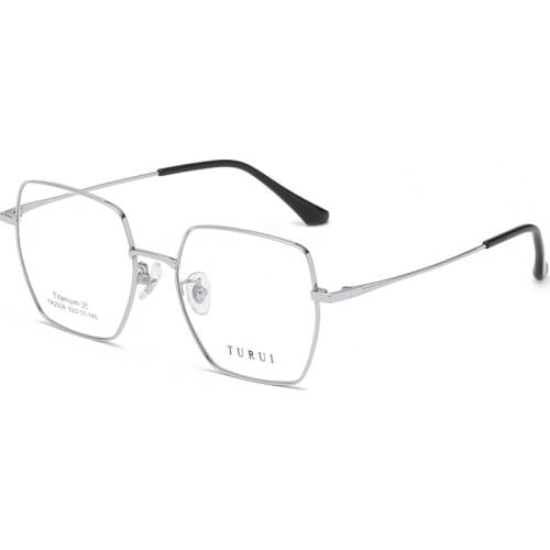 Fashion Square Glasses Male IP Plating Titanium Optical Retro Large Frame Female High Quality Plain Glasses Comfortable Light