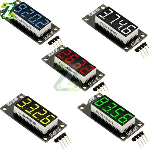 0.36 inch TM1637 LED Display Module 4 Digit LED Indicator For Arduino DIY Red Green Blue Yellow White