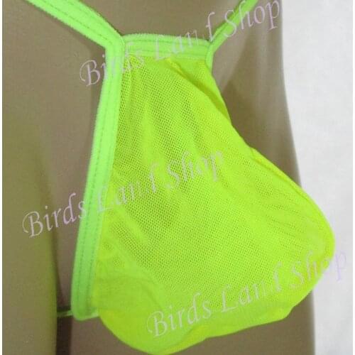 Mens Posing String Pouch Thong Bulge Enhancer Low Rise T Back Mesh g1790