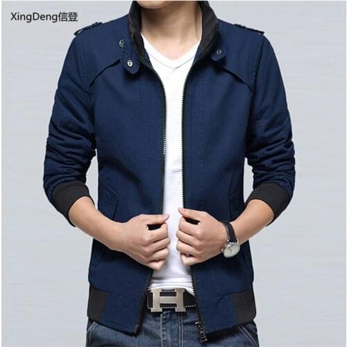 XingDeng New comfortable Men Casual Fashion Jacket safari style top Coat Mens Brand-Clothing Spring Autumn Jackets plus 4XL