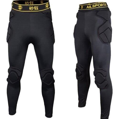 New Arrival Men Professional Soccer Goalkeeper Pants Eva Sponge Football Goal Keeper Goalie Sports Training Knee Protector Kits