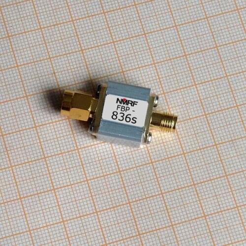 NEW 1PC 824-849MHz GSM900 dedicated SAW bandpass filter, 25MHz bandwidth, SMA interface