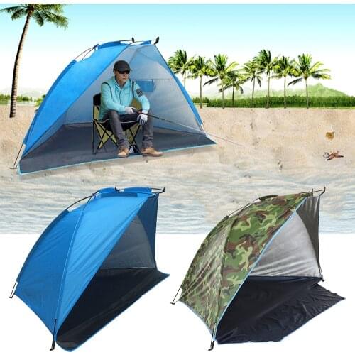 Upgrade Beach Tent UV Sun Shelter Portable Lightweight Beach Sun UV Protection Waterproof Cabana for Outdoor ShadeBeach Tents