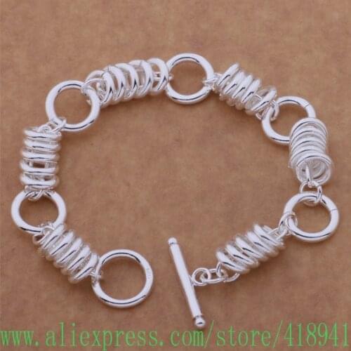 Silver Plated bracelet, Silver Plated fashion jewelry Small four ten times bracelet /dznamqua bapajrwa AH090