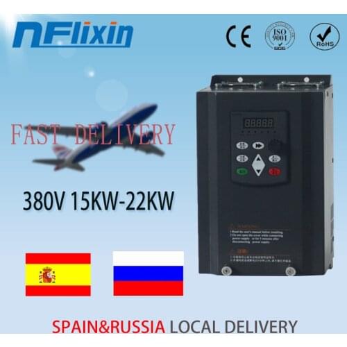 380V 15KW Three Phase Input 3HP VFD Variable Frequency Drive Inverter Professional for Motor Speed Control