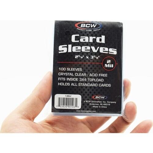100pcs/lot BCW 35PT Card Sleeves Holds Standard Size Cards Protect Your Collectibles From Scratches Protect for MTG/TCG