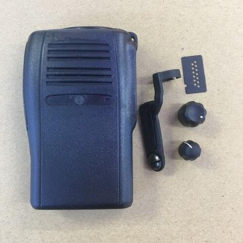 The Housing shell front case replacement for Motorola GP328plus walkie talkie with dust cover, knobs