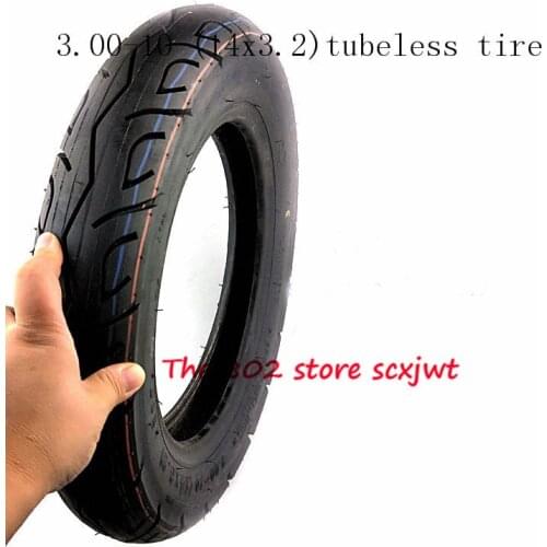 Super 3.00-10 / 14x3.2 fits Electric vehicle Electric Scooters e-Bike 14*3.2 300-10 Explosion-proof 14 inch Vacuum Tubeless Tire
