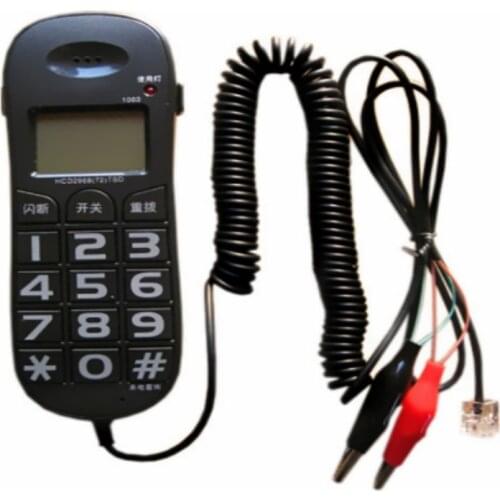 Caller ID phone line check phone telecommunication engineering test phone big button Corded Telephone Landline with Caller Flash