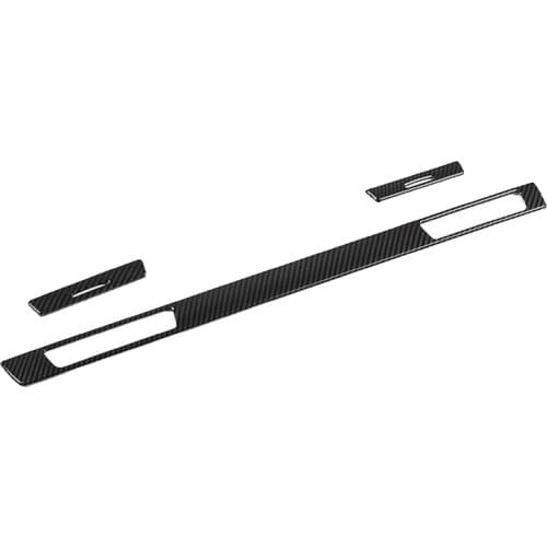 Carbon Fiber Co-Pilot Water Cup Holder Panel Decoration Cover Trim For-BMW E90 3 Series 2005-2012