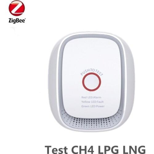 Heiman Zigbee Smart Combustible Gas Sensor Detector LPG Gas Detector Control Compatible With SmartThing Ziptao Gateway