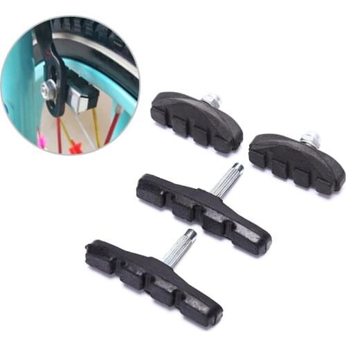 1 Pcs Mountain Bike Road Cycling Rubber Brake Holder Shoes Pads Accessories V-Brake Pads Holder Shoes Blocks